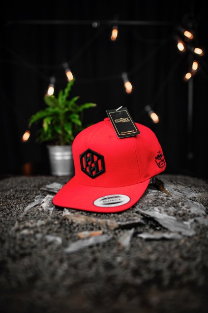 Dětská čepice HH Logo červená/černá