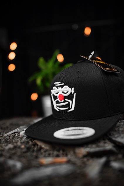 Dětská čepice HH Klaun černá/bílá